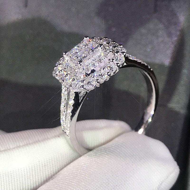 P5QA24J  Fashionable Moissanite Jewelry Wedding Diamond Ring