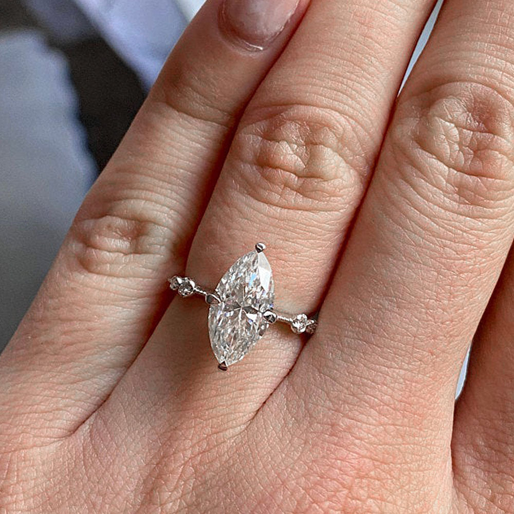 P5QA29J  Fashionable Moissanite Jewelry Wedding Diamond Ring