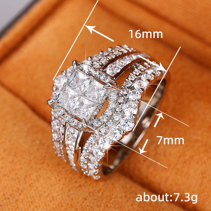 P5QA8J  Fashionable Moissanite Jewelry Wedding Diamond Ring
