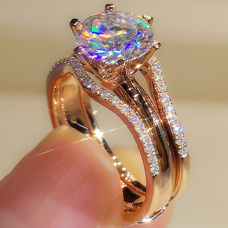 P5QA48J  Fashionable Moissanite Jewelry Wedding Diamond Ring
