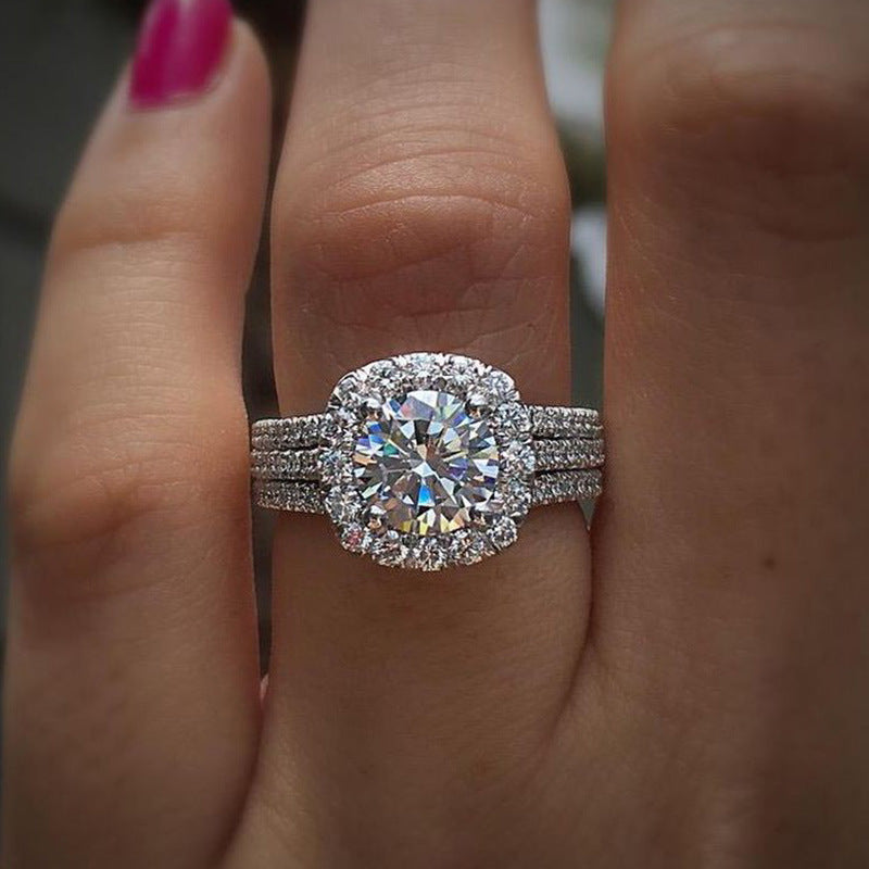 P5QA3J  Fashionable Moissanite Jewelry Wedding Diamond Ring