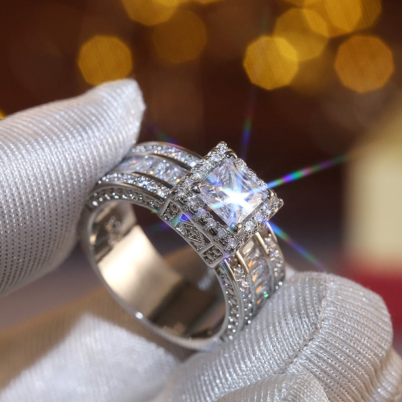 P5QA27J  Fashionable Moissanite Jewelry Wedding Diamond Ring