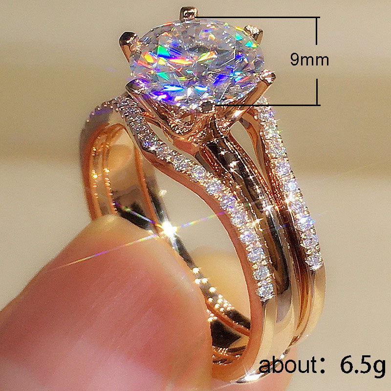 P5QA48J  Fashionable Moissanite Jewelry Wedding Diamond Ring
