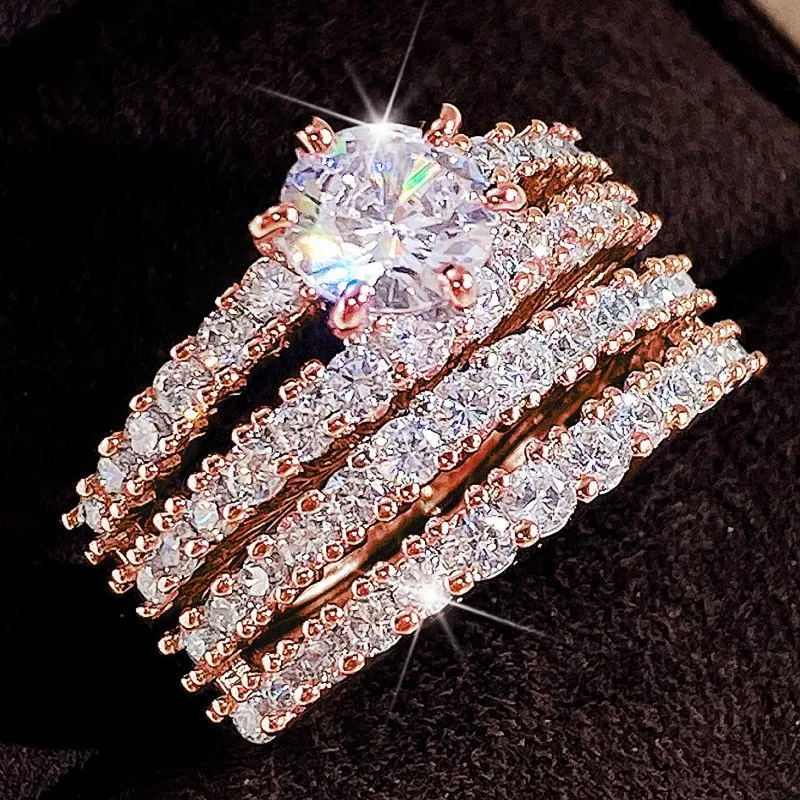 P5QA22J  Fashionable Moissanite Jewelry Wedding Diamond Ring
