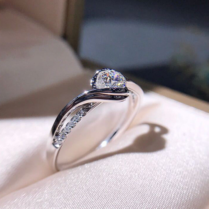 P5QA21J  Fashionable Moissanite Jewelry Wedding Diamond Ring