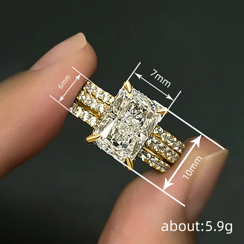 P5QA32J  Fashionable Moissanite Jewelry Wedding Diamond Ring