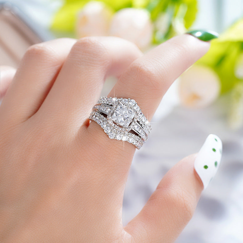 P5QA8J  Fashionable Moissanite Jewelry Wedding Diamond Ring