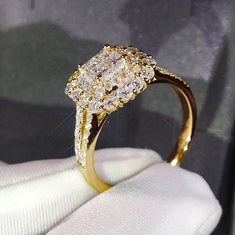 P5QA24J  Fashionable Moissanite Jewelry Wedding Diamond Ring