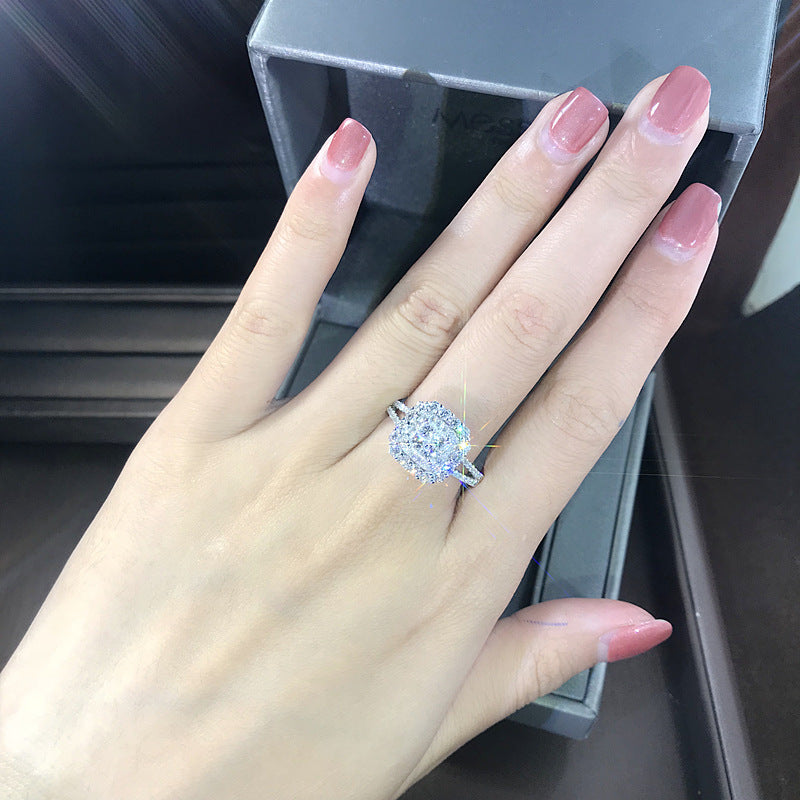 P5QA24J  Fashionable Moissanite Jewelry Wedding Diamond Ring