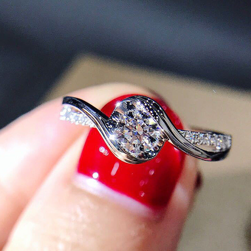 P5QA21J  Fashionable Moissanite Jewelry Wedding Diamond Ring