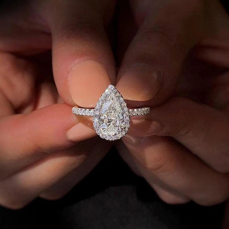 P5QA1J Fashionable Moissanite Jewelry Wedding Diamond Ring